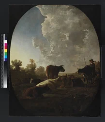 Atardecer Después de la Lluvia, c.1648-52